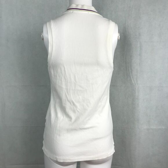 Polo Golf Ralph‎ Lauren Shirt Womens S White Tailored Fit Sleeveless Golf Tennis - Picture 4 of 10